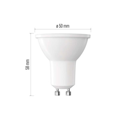LED žárovka Emos ZQ8EL2 MR16 bílá / GU10 / 1,3 W (16 W) / 150 lm / teplá bílá  (1)