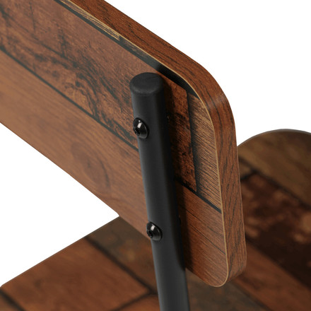 Jídelní set s 4 židlemi Autronic 110x70x76cm, mdf, old wood, AUT-O2155 OLW2 (5)