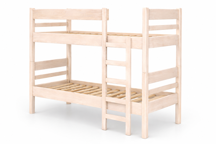 Patrová postel Vidovic IVA patrová - dvě lůžka 80x200cm, materiál: dub bělený + 80x200cm rošt smrkový (7)