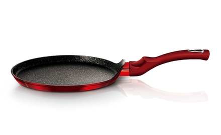 Pánev na palačinky s mramorovým povrchem Berlingerhaus BH-1272 25 cm Burgundy Metallic Line