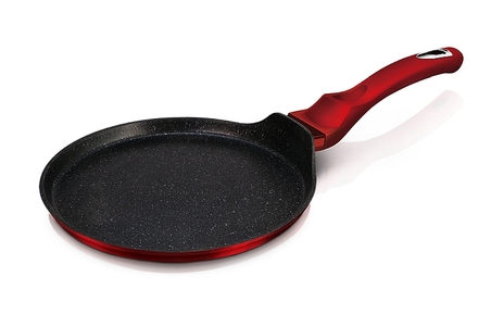 Pánev na palačinky s mramorovým povrchem Berlingerhaus BH-1272 25 cm Burgundy Metallic Line (1)