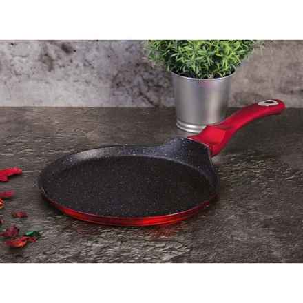 Pánev na palačinky s mramorovým povrchem Berlingerhaus BH-1272 25 cm Burgundy Metallic Line (3)
