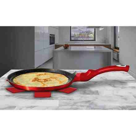 Pánev na palačinky s mramorovým povrchem Berlingerhaus BH-1272 25 cm Burgundy Metallic Line (5)