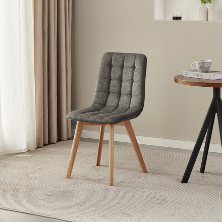 Moderní jídelní židle Autronic šedá, látka, CT-291 GREY2 (1)