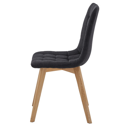 Moderní jídelní židle Autronic černá, látka, CT-291 BK2 (4)