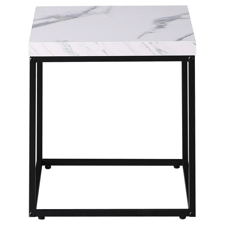 Konferenční stolek Autronic 40x40cm mramor, CT-V2004 WT (2)
