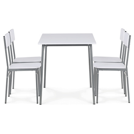 Jídelní set s 4 židlemi Autronic 110x70x76cm, mdf AUT-O2156 WT (3)