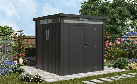 Zahradní domek G21 Atlanta 529 - 230 x 230 cm, slate grey (3)