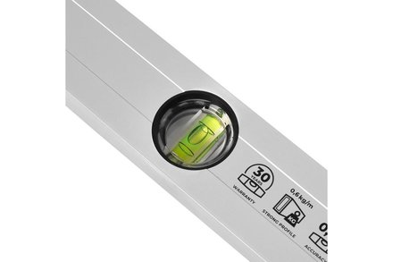 Vodováha Stalco S-65608 hliníková, anodovaná, dvoulibelová, 80 cm / 0°, 90°, PERFECT (2)