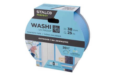 Páska malířská Stalco S042176653, Washi, UV Proof, 38 mm x 25 m, PERFECT