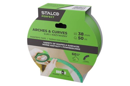 Páska malířská Stalco S042176642 pro oblouky a křivky, 38 mm x 50 m, PERFECT