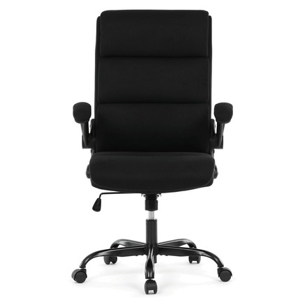 Kancelářské křeslo Autronic houpací mechanismus, černá látka, KA-K3104 BK (2)