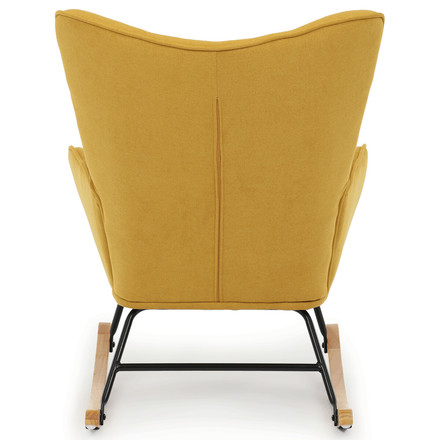 Houpací křeslo Autronic žlutá, látka, AK-371 YEL2 (5)