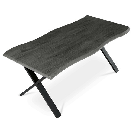 Moderní jídelní stůl Autronic 180x90cm, mdf, šedý dub, HT-F4318 GREY (4)