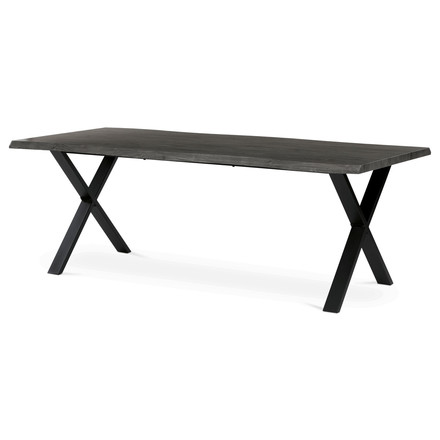 Moderní jídelní stůl Autronic 210x100cm, mdf, šedý dub, HT-F4321 GREY (3)