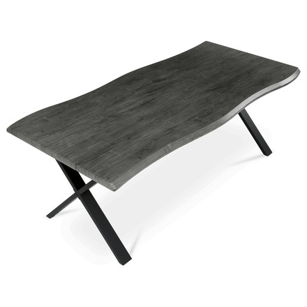 Moderní jídelní stůl Autronic 210x100cm, mdf, šedý dub, HT-F4321 GREY (5)