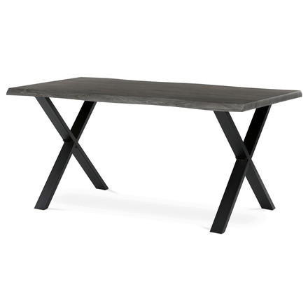 Moderní jídelní stůl Autronic 160x90cm, mdf, šedý dub, HT-F4316 GREY (3)