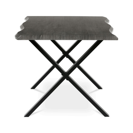 Moderní jídelní stůl Autronic 160x90cm, mdf, šedý dub, HT-F4316 GREY (4)