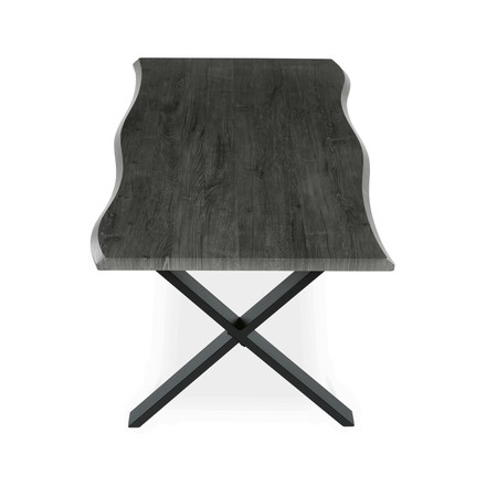 Moderní jídelní stůl Autronic 160x90cm, mdf, šedý dub, HT-F4316 GREY (6)