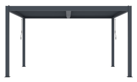 Bioklimatická pergola G21 Austin Premium 4x4 m, antracitová hliníková (1)