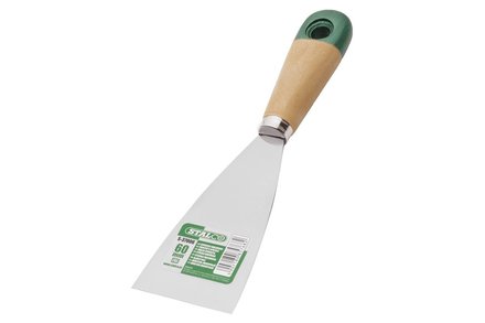 Špachtle malířská Stalco S-37008 nerez, dřevěná rukojeť, 80 mm