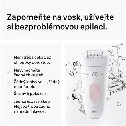 Epilátor Braun Silk·épil 5 5-011, Světle Růžová (2)