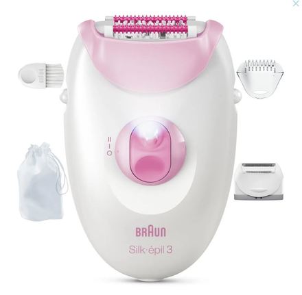 Epilátor Braun Silk·épil 3 3-033, Růžová (2)
