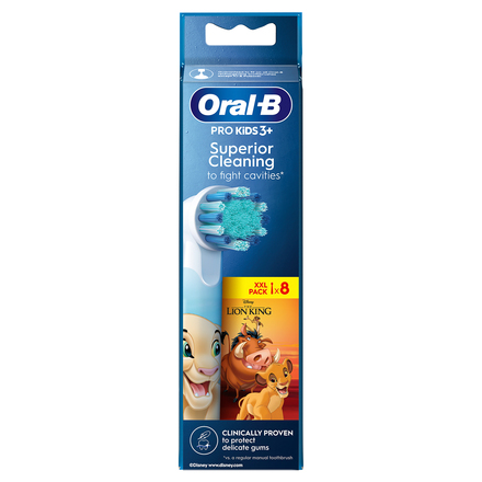 Náhradní kartáčky Oral-B kartáčkové hlavice Lion King 8ks (1)
