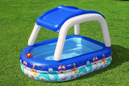 Dětský bazén Bestway nafukovací Captain Family, průměr 2,13 m x 1,55 m, výška 1,32 m (10)