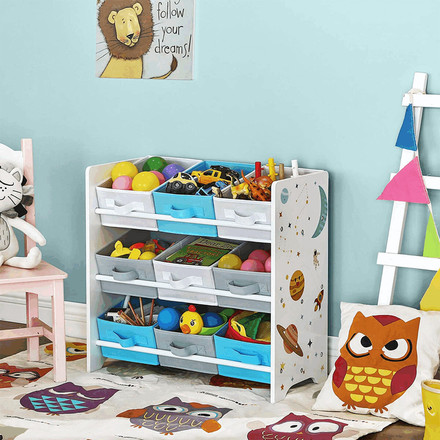 Regál na hračky Autronic mdf, vícebarevná, AUR-E1033 WT (3)