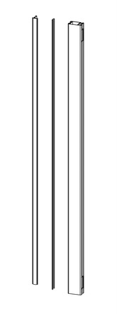Montážní profil pro bránu G21 montážní profil pro bránu s pohonem, 158 cm (2)