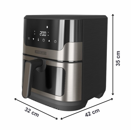 Horkovzdušná fritéza Black+Decker BXAF8001E (1)