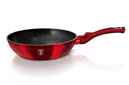 Pánev WOK s mramorovým povrchem Berlingerhaus BH-1267 28 cm Burgundy Metallic Line