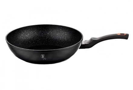 Pánev WOK s mramorovým povrchem Berlingerhaus BH-1638 28 cm Black Rose Collection