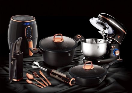 Pánev WOK s mramorovým povrchem Berlingerhaus BH-1638 28 cm Black Rose Collection (9)