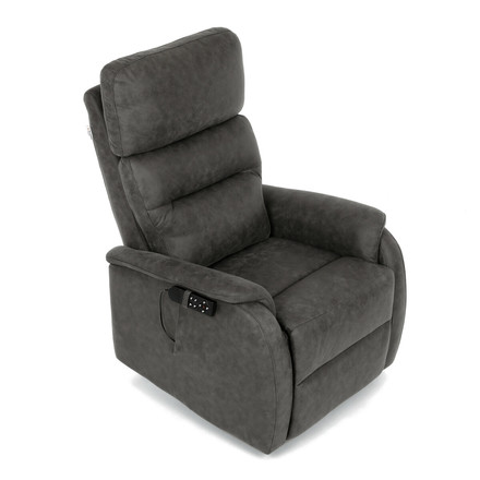 Polohovací křeslo Autronic elektrické kabelové ovládání, černá, látka vintage, TV-L8904 BK3 (21)