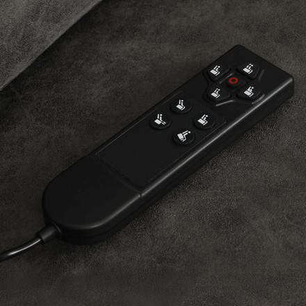 Polohovací křeslo Autronic elektrické kabelové ovládání, černá, látka vintage, TV-L8904 BK3 (26)