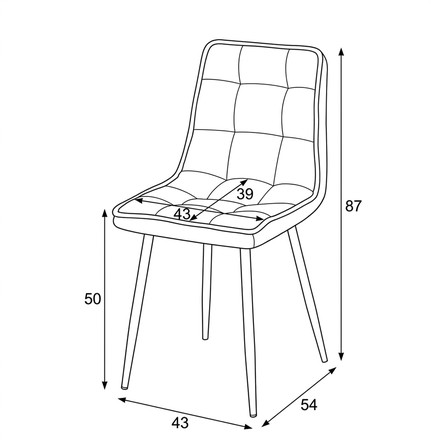Moderní jídelní židle Autronic krémová, látka, CT-G2049 CRM2 (14)