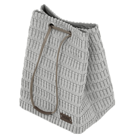 Koš prádelní Autronic polyester a papír, stahovací, barva šedá (DT3027 GREY)