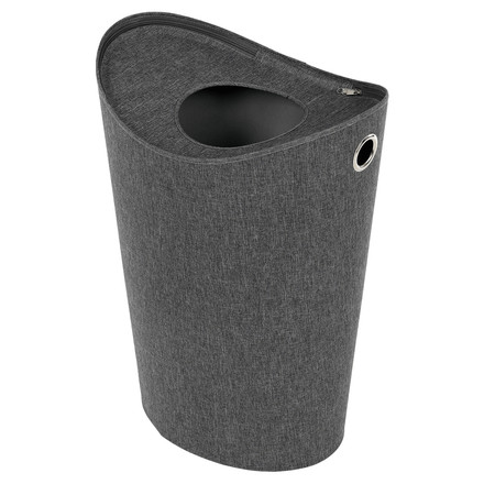 Koš prádelní Autronic látkovo-papírový, se zipem, barva šedá (DT3024 GREY)