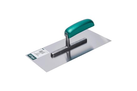 Hladítko Stalco S-37216 nerezové, dřevěná rukojeť, 280 x 130 mm, 6 x 6 zubů