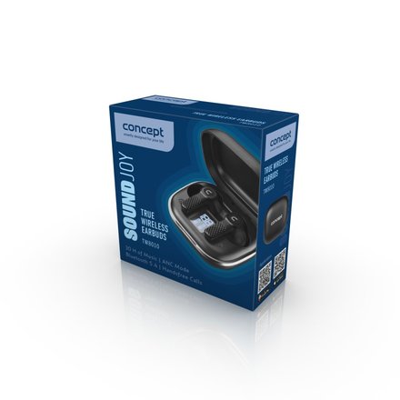 Bezdrátová sluchátka do uší Concept SoundJoy True Wireless TW8010 black (4)