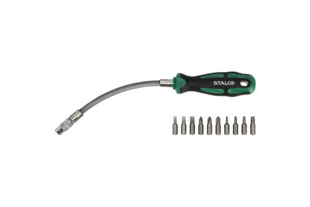 Šroubovák Stalco S-12401 flexibilní, set 11 ks (1)