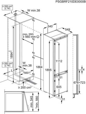 Kombinovaná chladnička Electrolux ENA7CE19S (5)