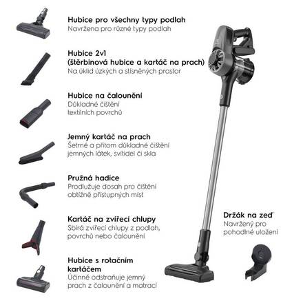 Tyčový vysavač Electrolux 300 EP31CB21GP (3)