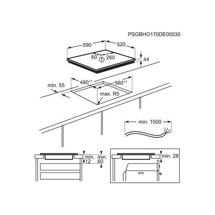 Indukční varná deska Electrolux 600 Bridge EIV63440BW (3)