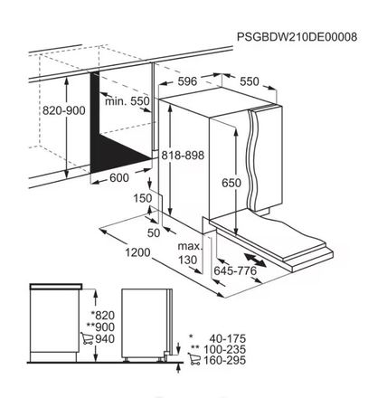 Vestavná myčka nádobí AEG 6000 GI6200C2SG (4)