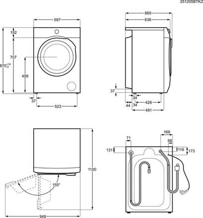 Pračka se sušičkou Electrolux 900 UltraCare EN9W2496BE (8)