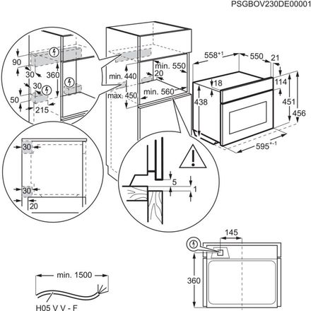 Kompaktní vestavná trouba AEG 6000 CombiQuick AirFry NKK6N40KB (6)