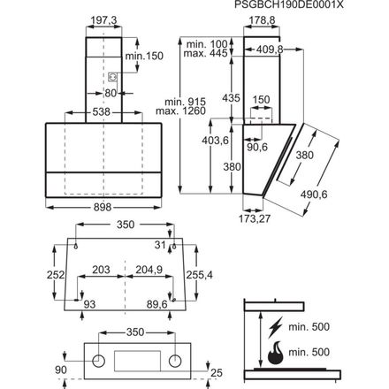 Komínový odsavač par Electrolux 700 Breeze LFV619Z (4)